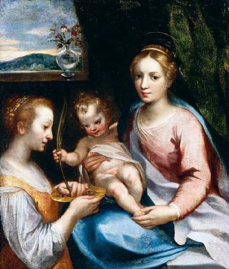  Madonna and Child with St Lucy